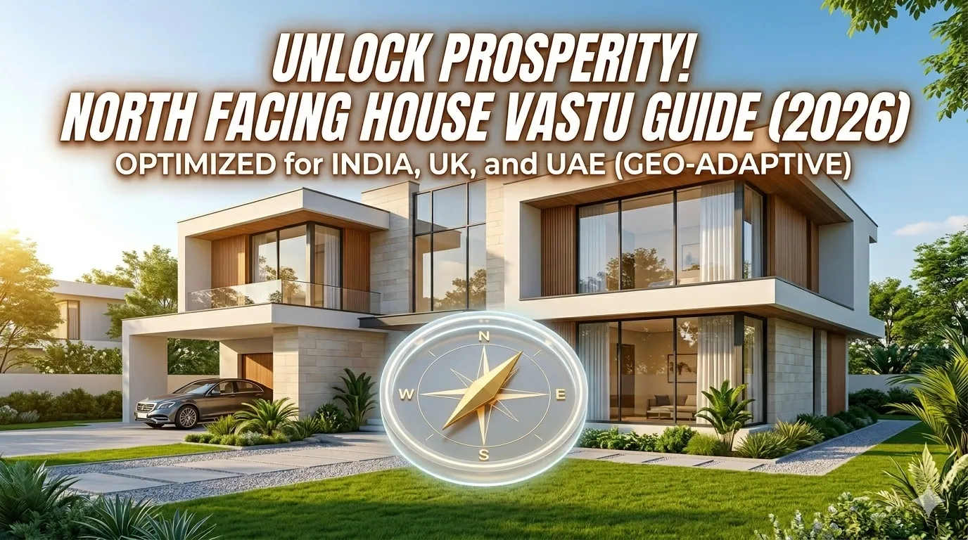 North Facing House Vastu — Complete Room-by-Room Guide for India, UK & UAE (2026)