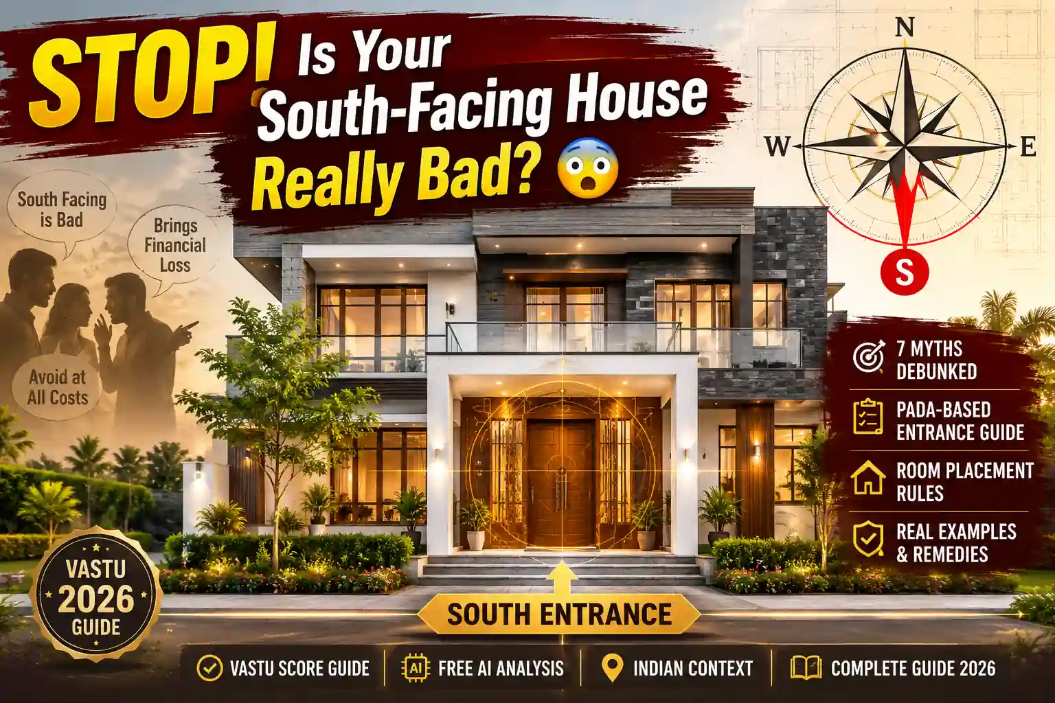 South Facing House Vastu — Myths, Facts & Complete 2026 Guide