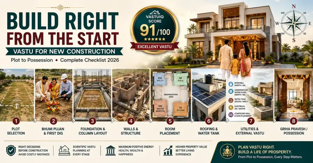 Vastu for new construction checklist from plot selection to Griha Pravesh 2026