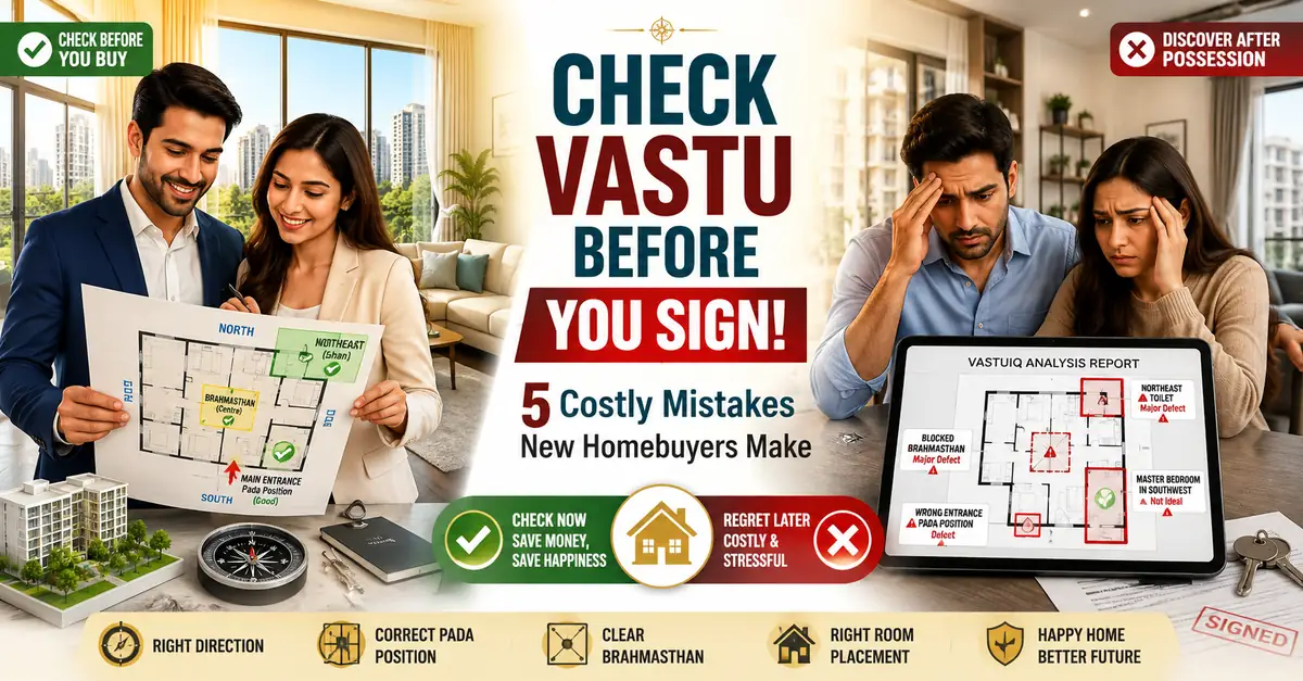 5 Vastu Mistakes New Homebuyers Make — And How to Avoid Them Before Signing (2026)