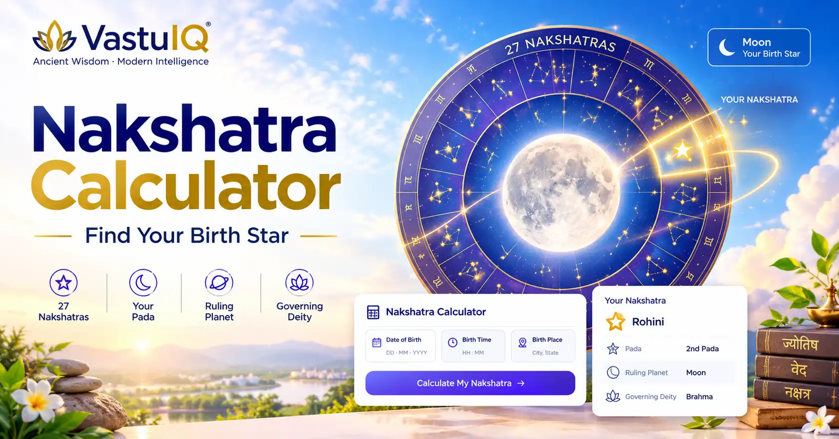 Free Nakshatra Calculator — Birth Star Complete Guide 2026