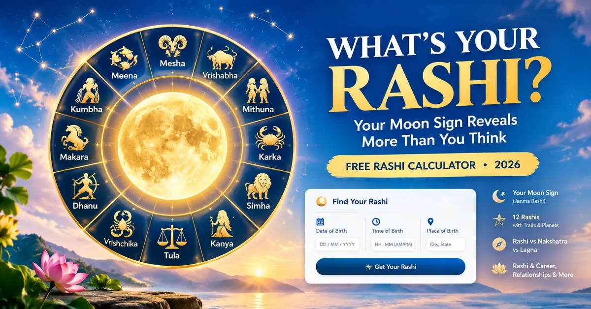 Free Rashi Calculator — Moon Sign Complete Guide 2026